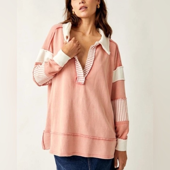 We The Free Clean Prep Polo Free People - Picture 4 of 5